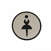 Табличка Ladies (туалет женский) Apecs SP-02-INOX нержавейка